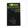 Korda Micro Rig Swivel 1 Korda Micro Rig Swivel -Endtackle Verkoopwinkel 10016102538Korda Micro Rig Swivel 20 pcs
