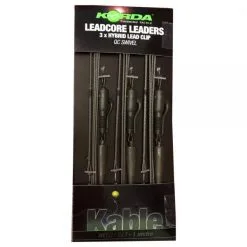Korda Leadcore Leaders Hybrid Lead Clip QC Swivel Weed Silt