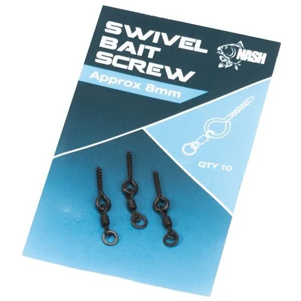Nash Tackle Swivel Bait Screw 8mm 3 Nash Tackle Swivel Bait Screw 8mm
