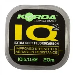Korda IQ2 Extra Soft Fluorcarbon Hooklink 20m -Endtackle Verkoopwinkel 132975316470Korda IQ2 Soft Fluorcarbon Hooklink 20m 2
