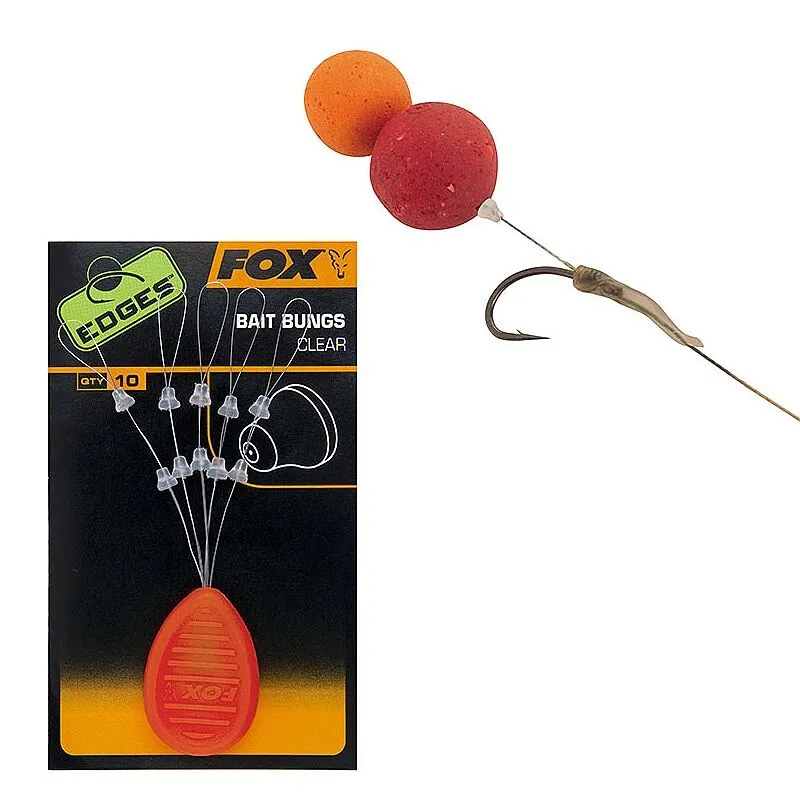 Fox Edges Bait Bungs Clear 3 Fox Edges Bait Bungs Clear