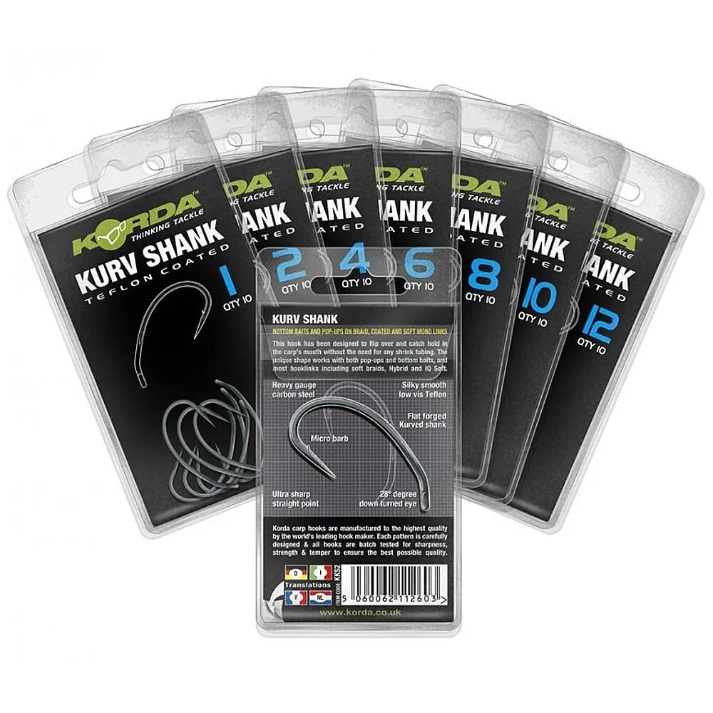 Korda Kurv Shank Hook 3 Korda Kurv Shank Hook