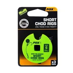 Fox EDGESï¾™ Stiff Chod Rig Short